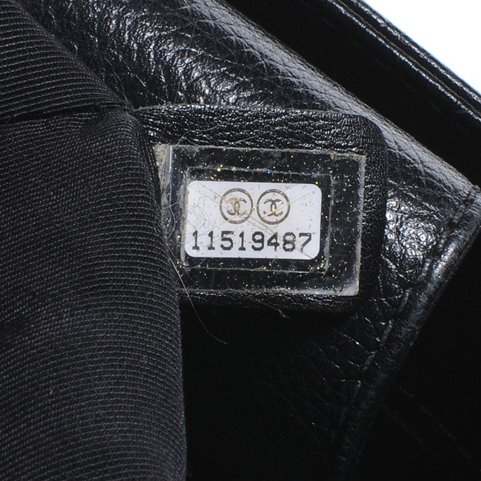 Calfskin Cerf Shopper Tote Black