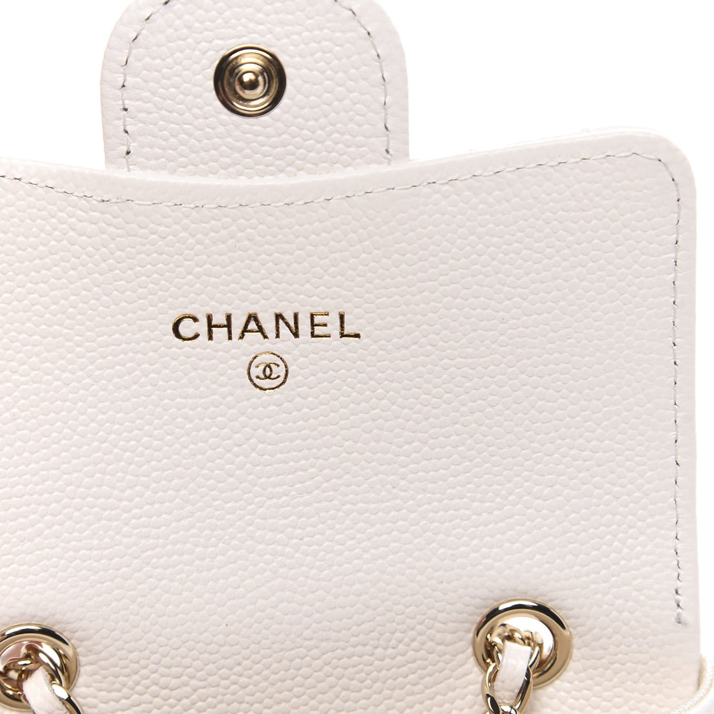 Caviar Quilted Belt Bag White
