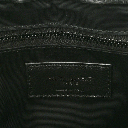Saint Laurent Calfskin Y Quilted Monogram Monochrome Medium Loulou Chain Satchel Black 6 of 11