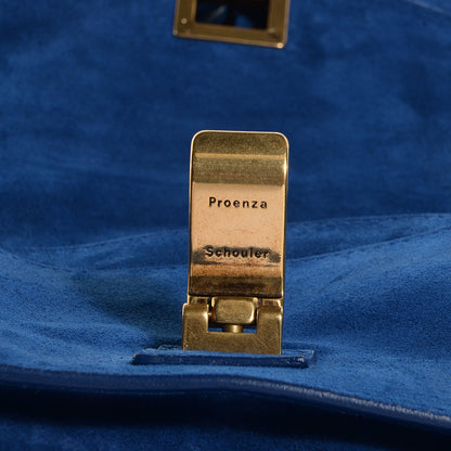 Proenza Schouler Suede Fringed PS1 Crossbody Pouch Cadet Blue 13 of 14
