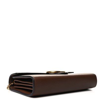Gucci Cellarius Calfskin GG Marmont Chain Wallet Nut Brown 4 of 10