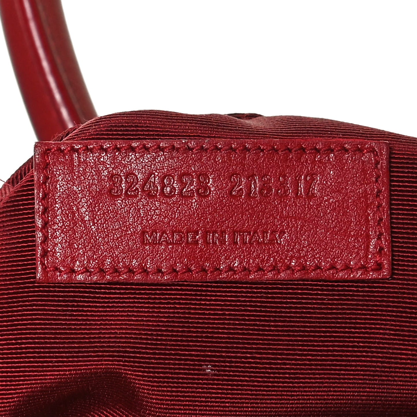 Calfskin Small Sac De Jour Lipstick Red