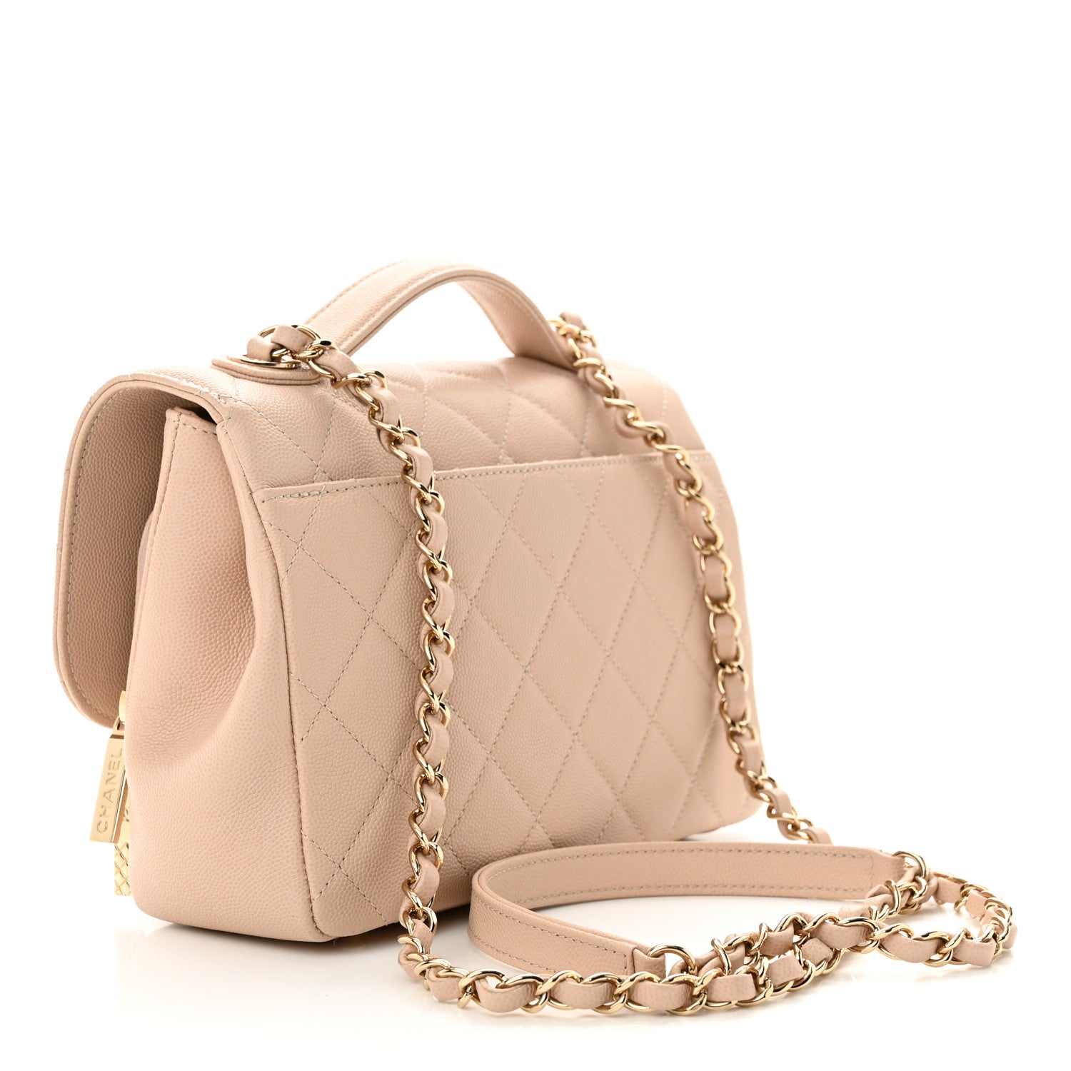 Chanel Caviar Quilted Medium Business Affinity Flap Beige 3 of 11