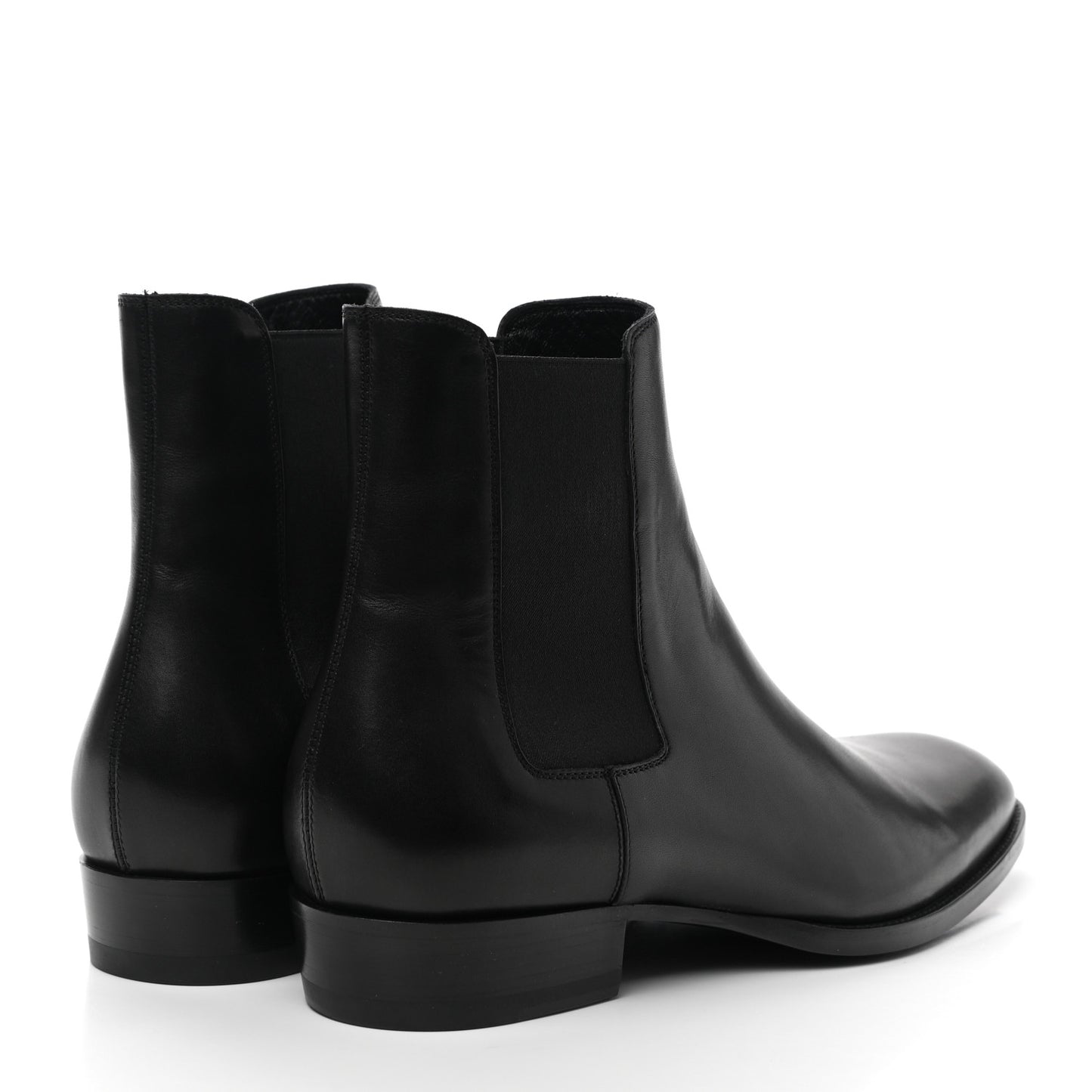 Calfskin Mens Wyatt Chelsea Boots 41 Black