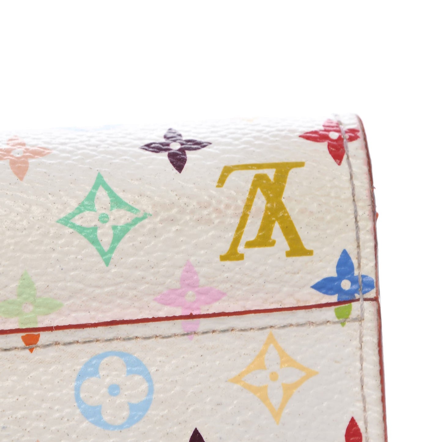 Monogram Multicolor Sarah Wallet NM White Litchi