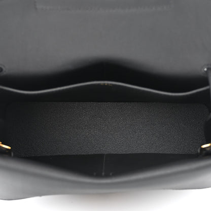 Hermes Taurillon Clemence Halzan 25 Black 5 of 10