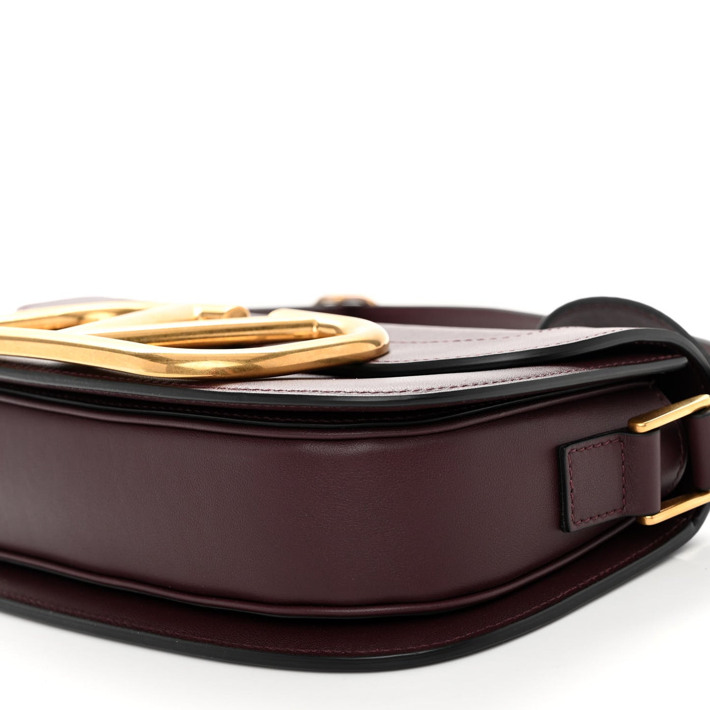 Smooth Calfskin Supervee Shoulder Bag Rubin