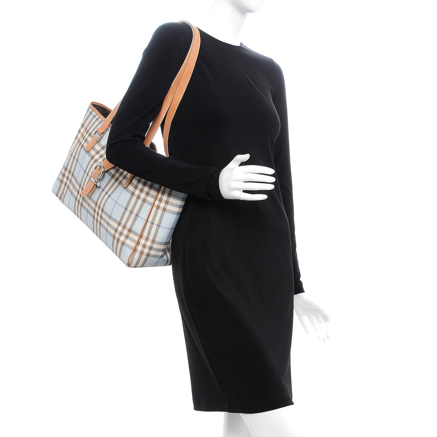 House Check Diaper Bag Blue