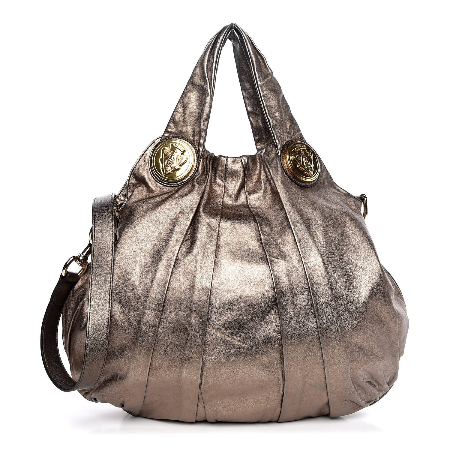 Gucci Metallic Medium Hysteria Top Handle Bag Gold 1 of 16