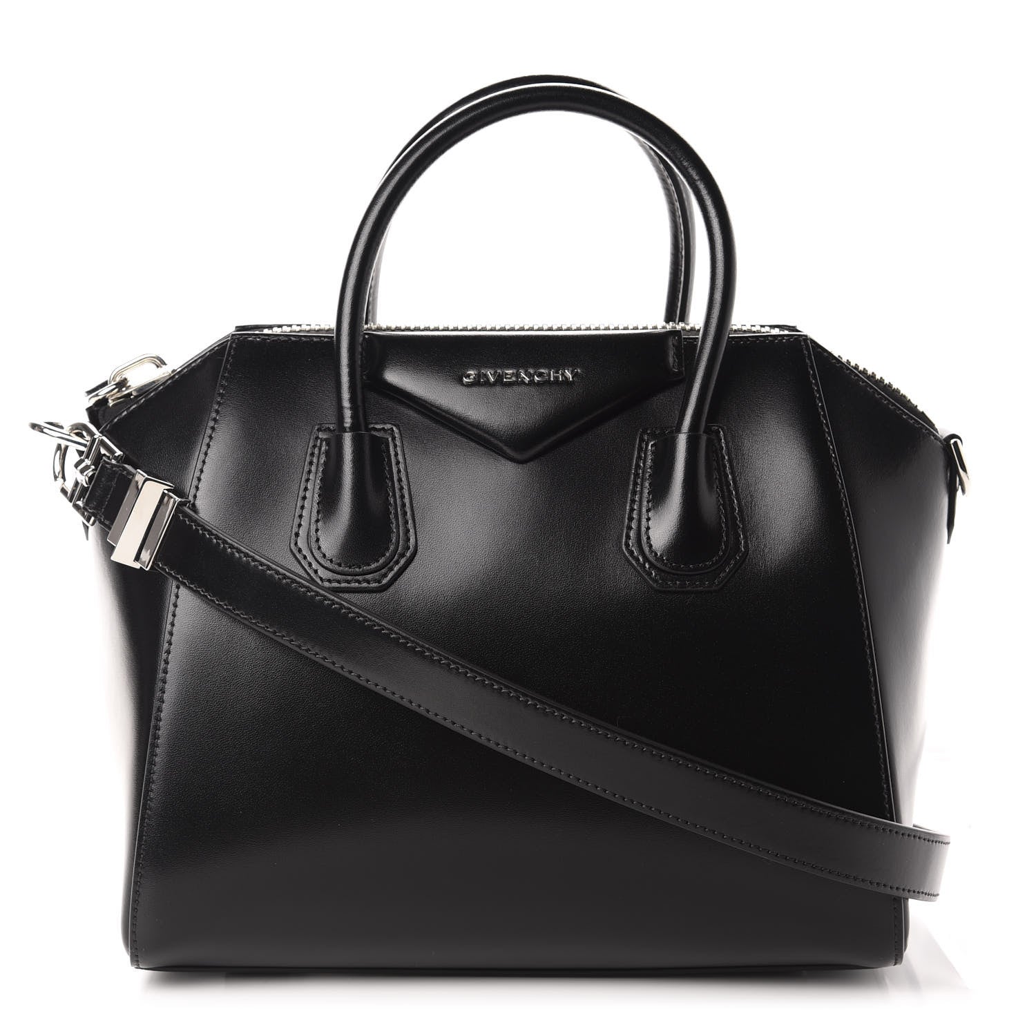 Givenchy Shiny Lord Calfskin Small Antigona Black 1 of 10