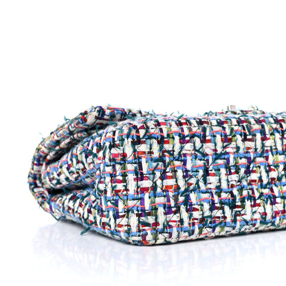 Chanel Tweed Quilted Jumbo Double Flap Multicolor 8 of 15