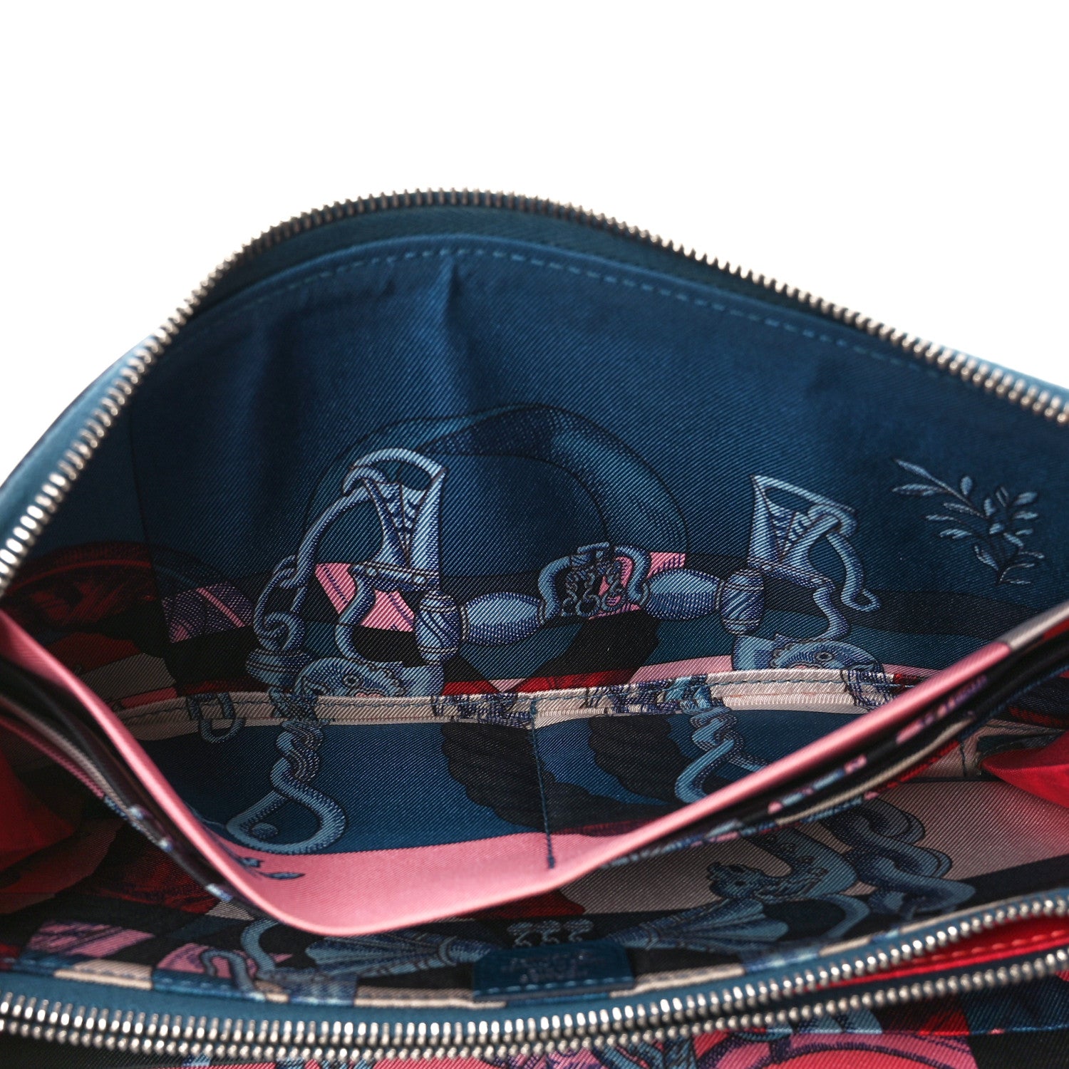 Hermes Epsom Silk'In Wallet Bleu De Galice 6 of 14