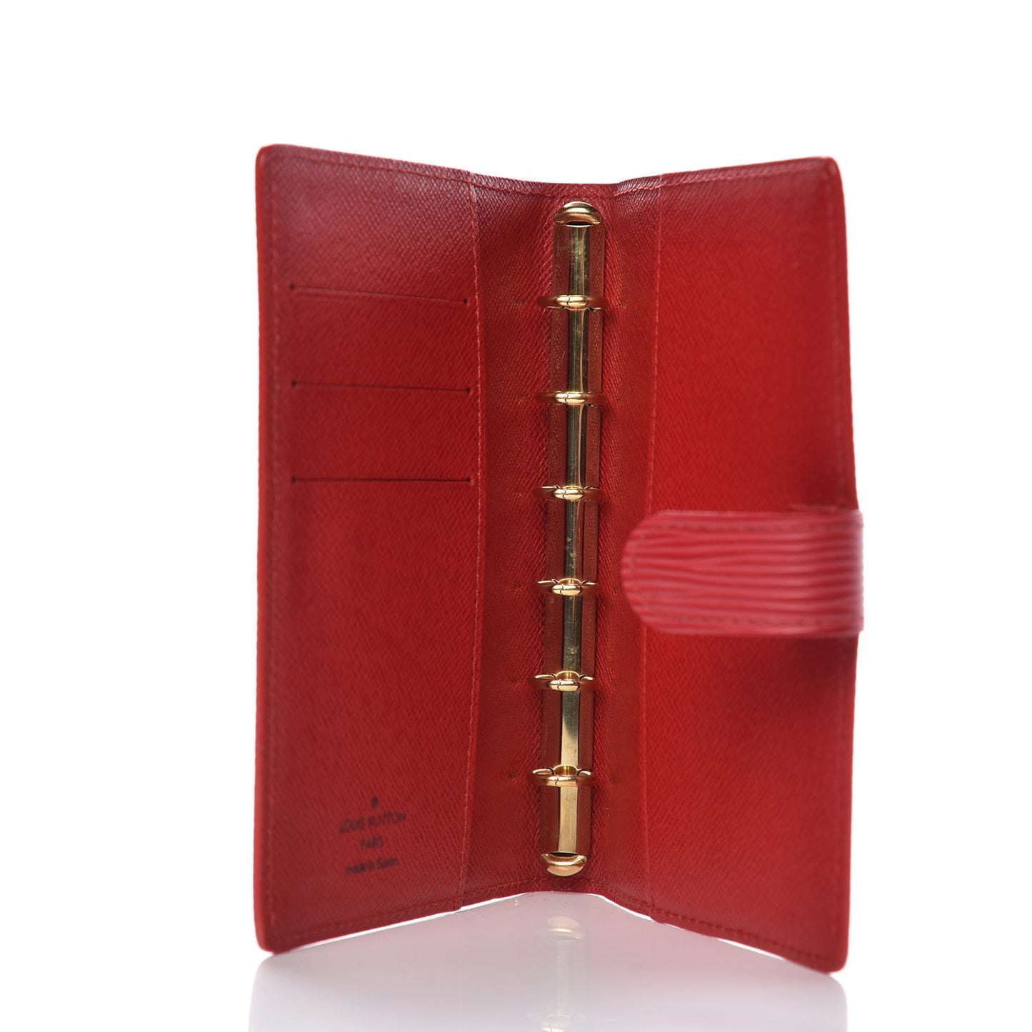 Epi Small Ring Agenda Cover Castillan Red
