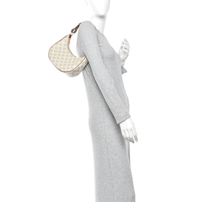 Celine Canvas Calfskin Ava Triomphe Shoulder Bag Grege 2 of 11