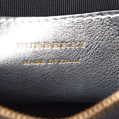 Burberry Smooth Calfskin 1983 Knight Check Link Bum Bag Silver 6 of 10