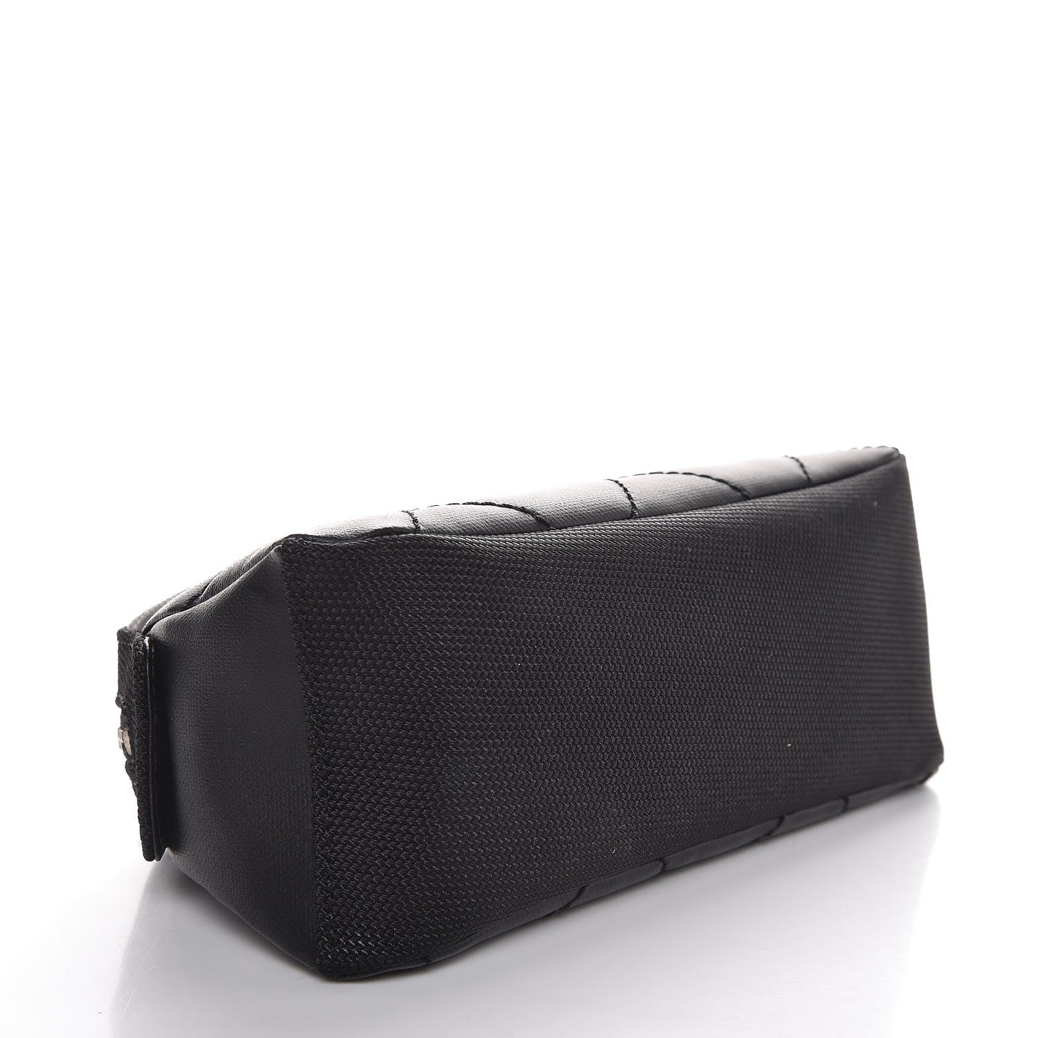 Chanel Coated Canvas Biarritz Cosmetic Cosmetic Case Black 4 of 8