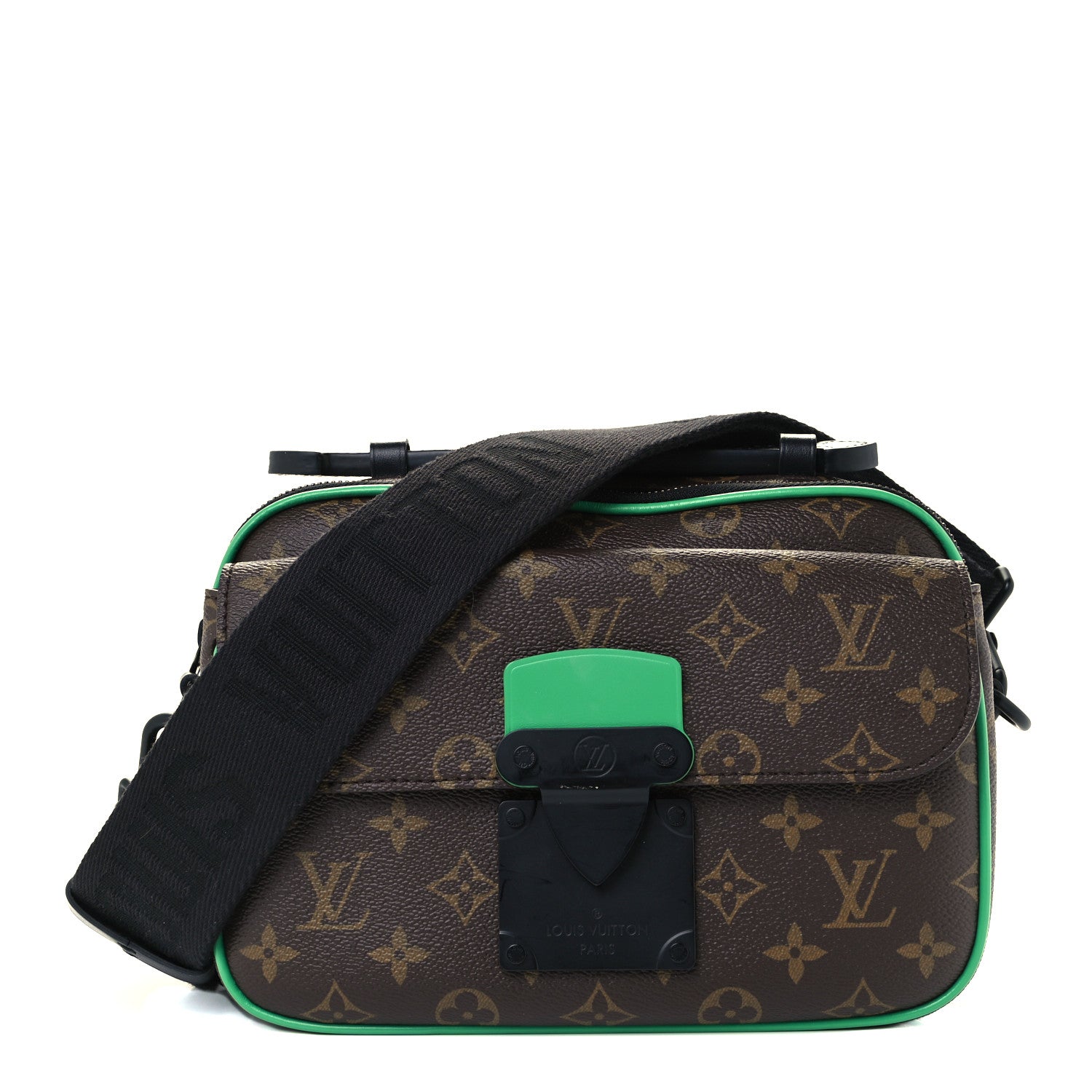 Louis Vuitton Monogram Macassar S Lock Messenger Minty Green 1 of 11