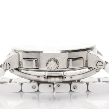 Fendi Stainless Steel Ceramic 38mm Chronograph Quartz Watch White 4 of 9