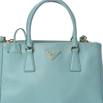 Prada Saffiano Small Galleria Double Zip Tote Anice 7 of 9