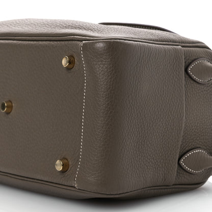 Hermes Taurillon Clemence Lindy 26 Etoupe 10 of 17