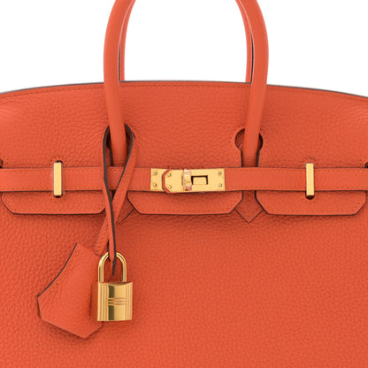 Hermes Togo Birkin 25 Feu 8 of 11
