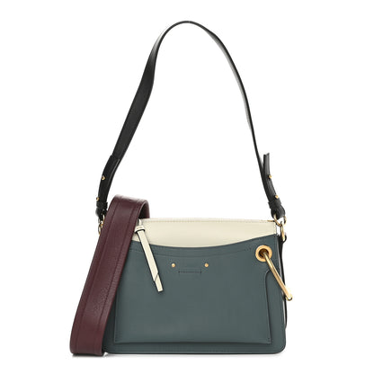 Chloe Calfskin Small Roy Tri-Color Bag White Blue 1 of 8