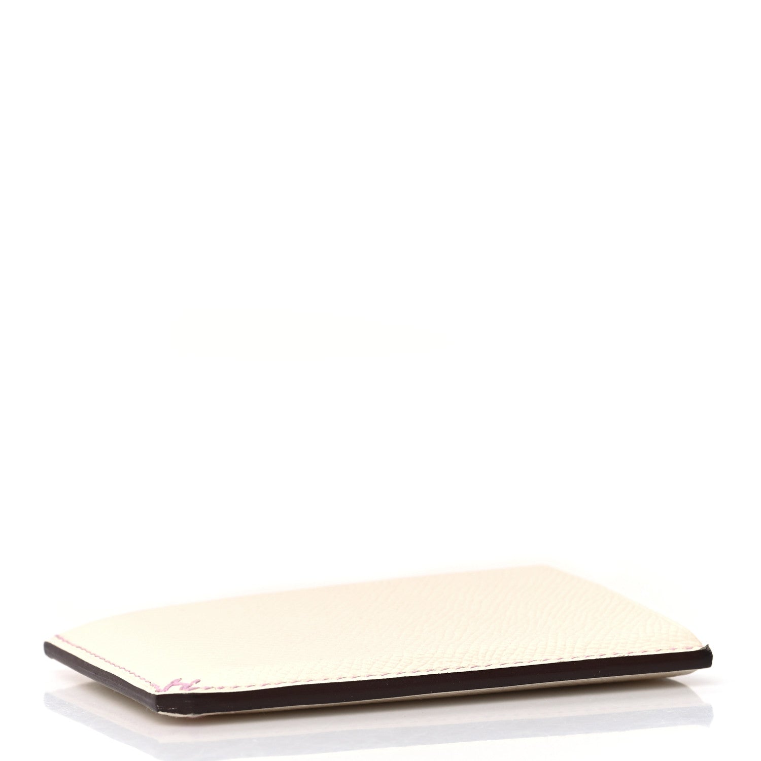 Hermes Epsom Card Case Nata Mauve Sylvestre 4 of 9