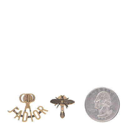 Christian Dior Metal J'Adior Earrings Aged Gold 2 of 4