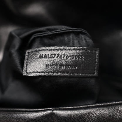 Saint Laurent Lambskin Quilted Monogram Monochrome Small Loulou Puffer Chain Satchel Black 8 of 12