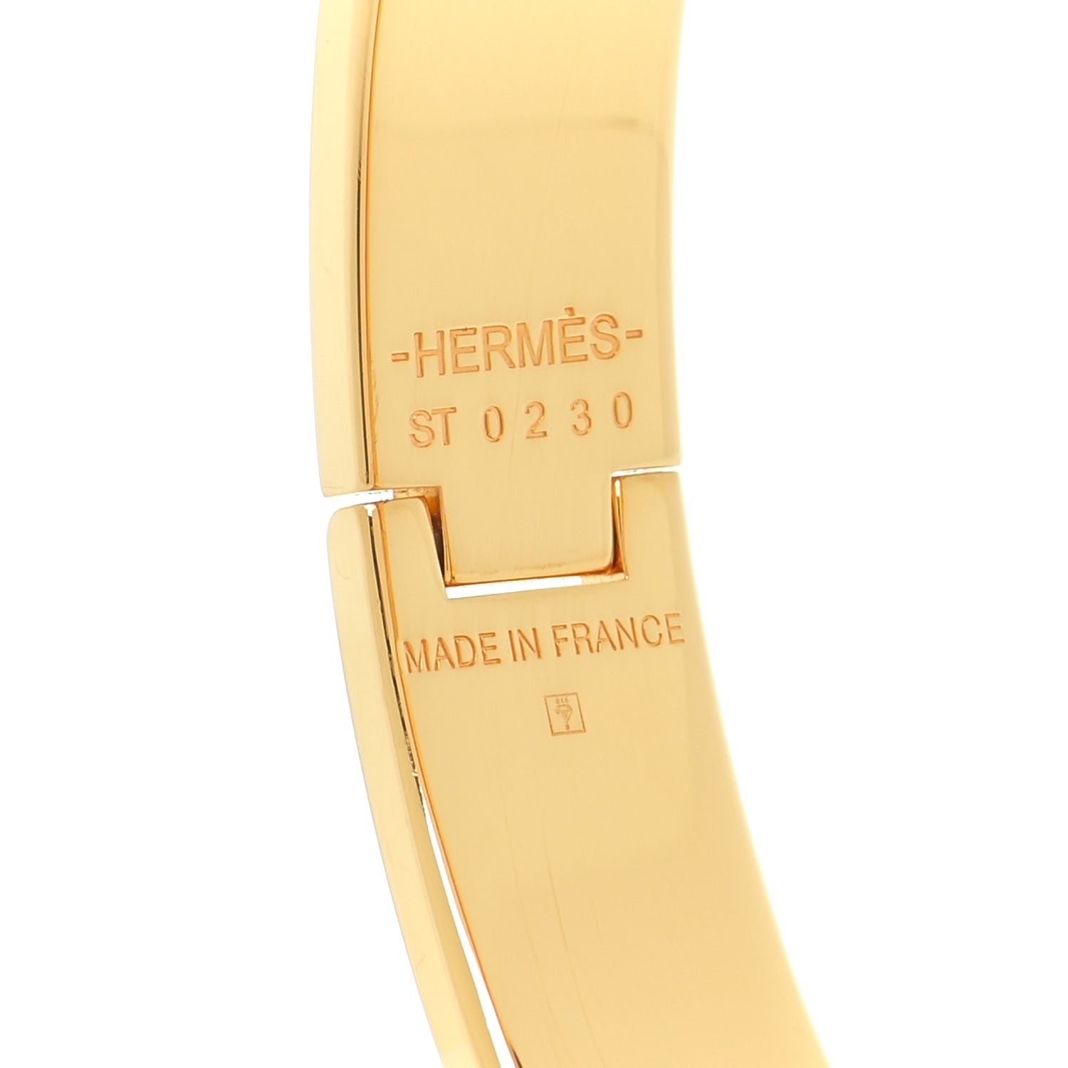 Hermes Enamel Narrow Clic Cadenas Bracelet PM White 5 of 5
