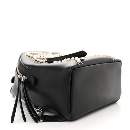 Fendi Vitello Liberty Pearl Romantic Bow Mini Backpack Black 4 of 10