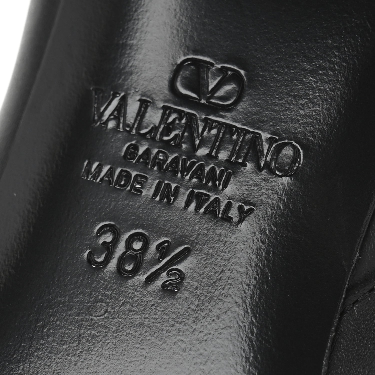 Valentino Garavani Calfskin VLogo 70mm Ankle Boots 38.5  Black 7 of 10