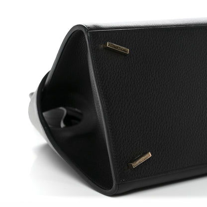 Salvatore Ferragamo Calfskin Small Hug Bag Black 8 of 10