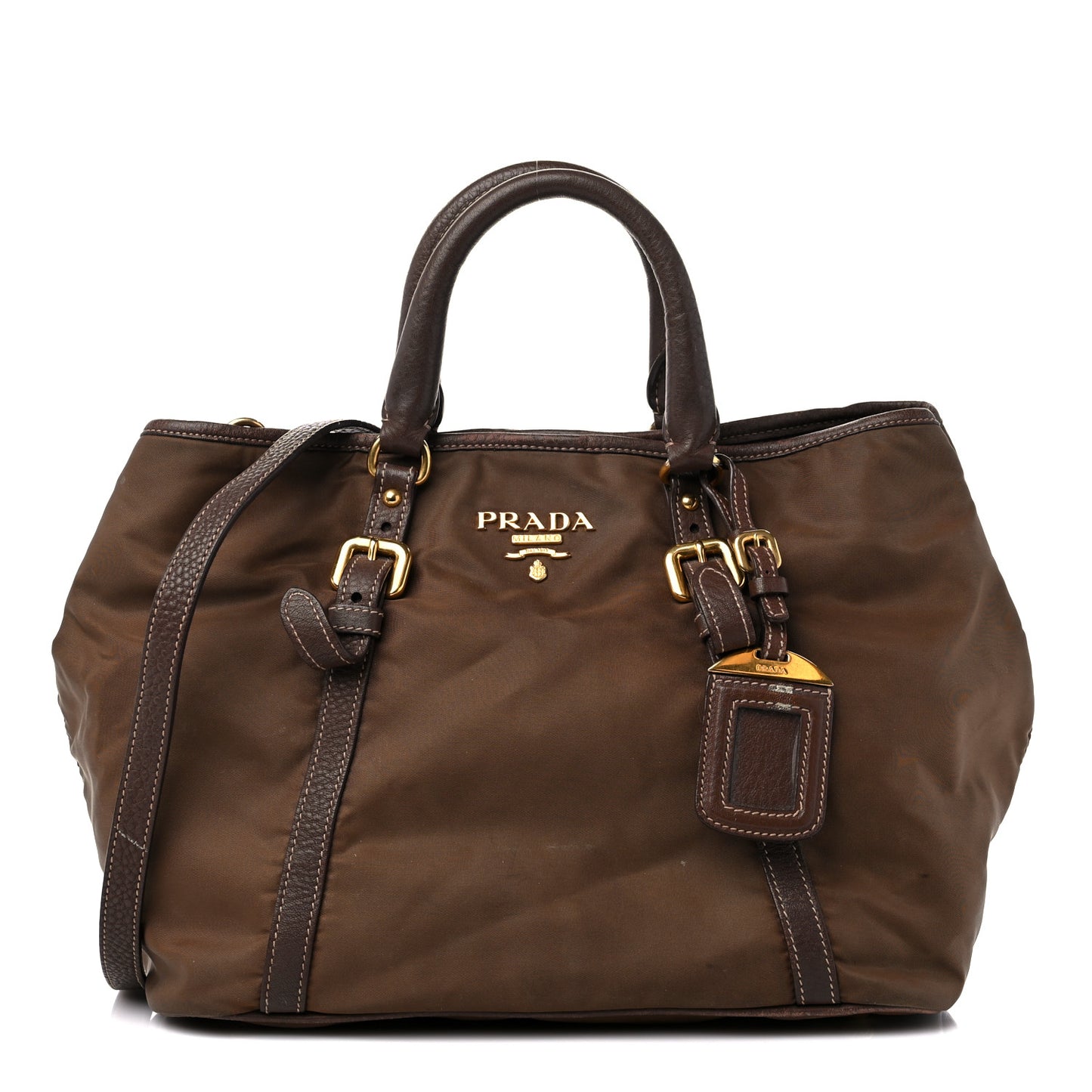 Nylon Tessuto Vitello Daino Tote Corinto