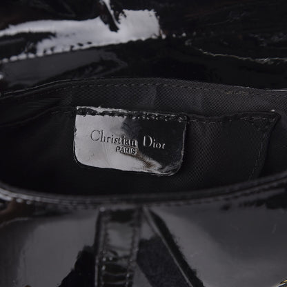 Christian Dior Patent Diorissimo Saddle Wristlet Black 5 of 10