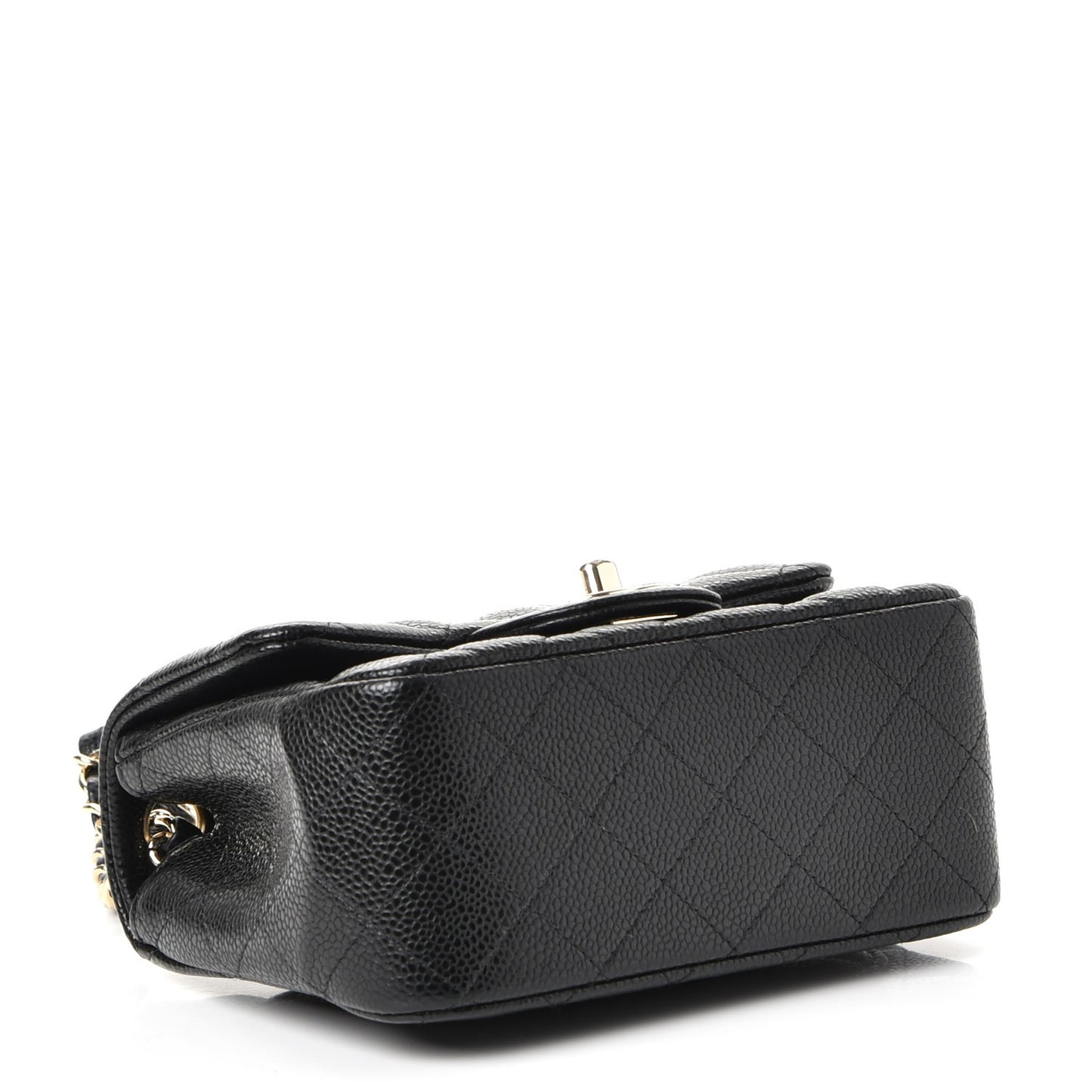 Caviar Quilted Mini Square Flap Black