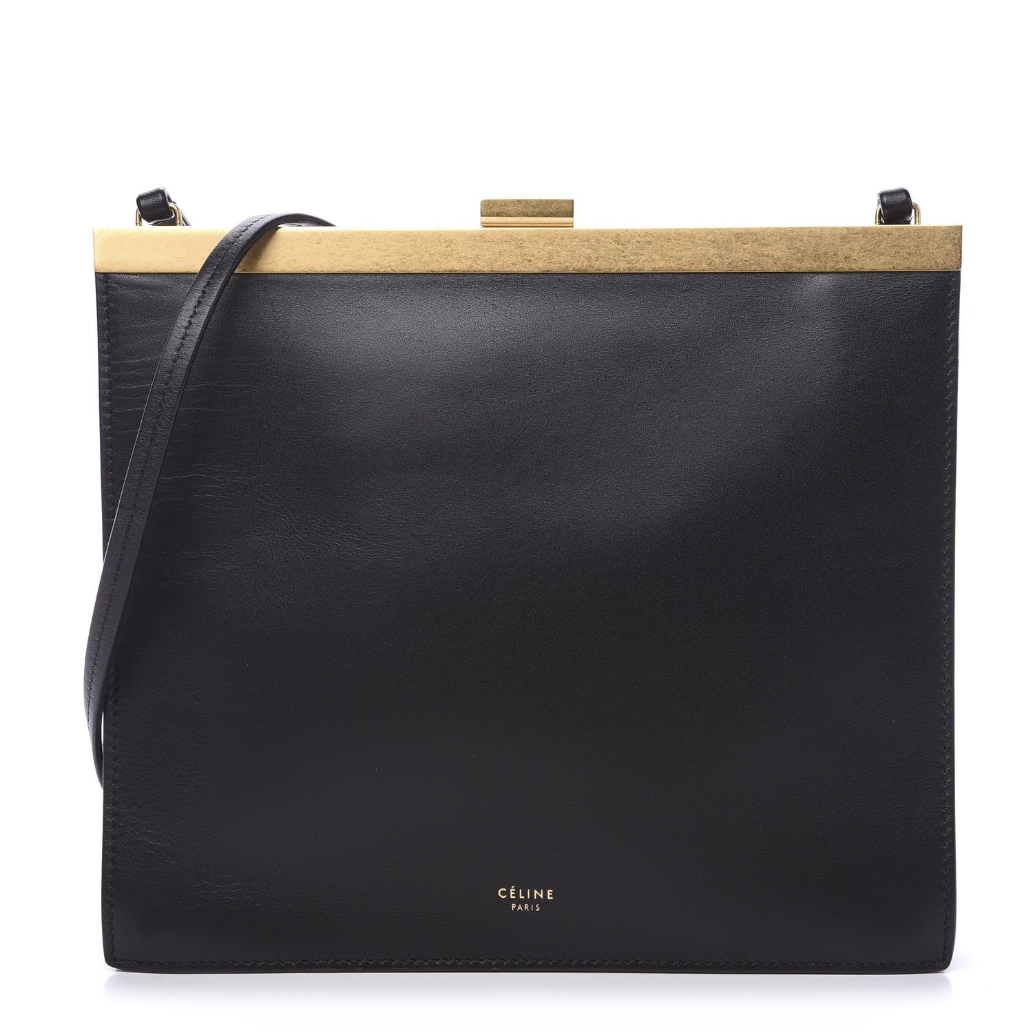 Celine Smooth Calfskin Mini Clasp Bag Black 1 of 9