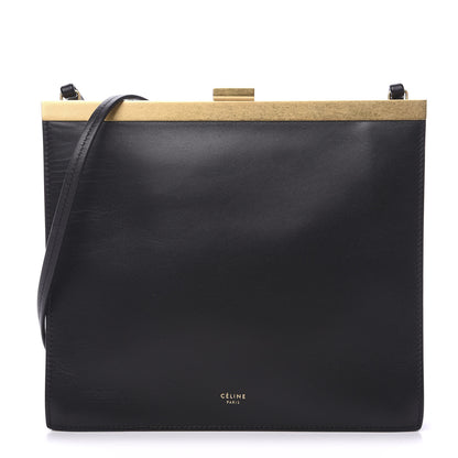 Celine Smooth Calfskin Mini Clasp Bag Black 1 of 9