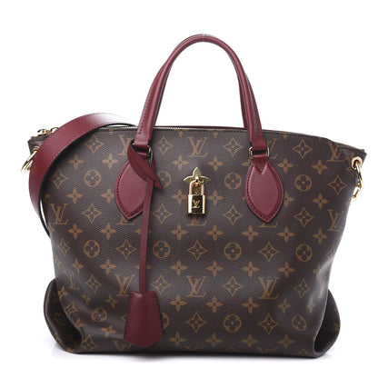 Louis Vuitton Monogram Flower Zipped Tote MM Bordeaux 1 of 9