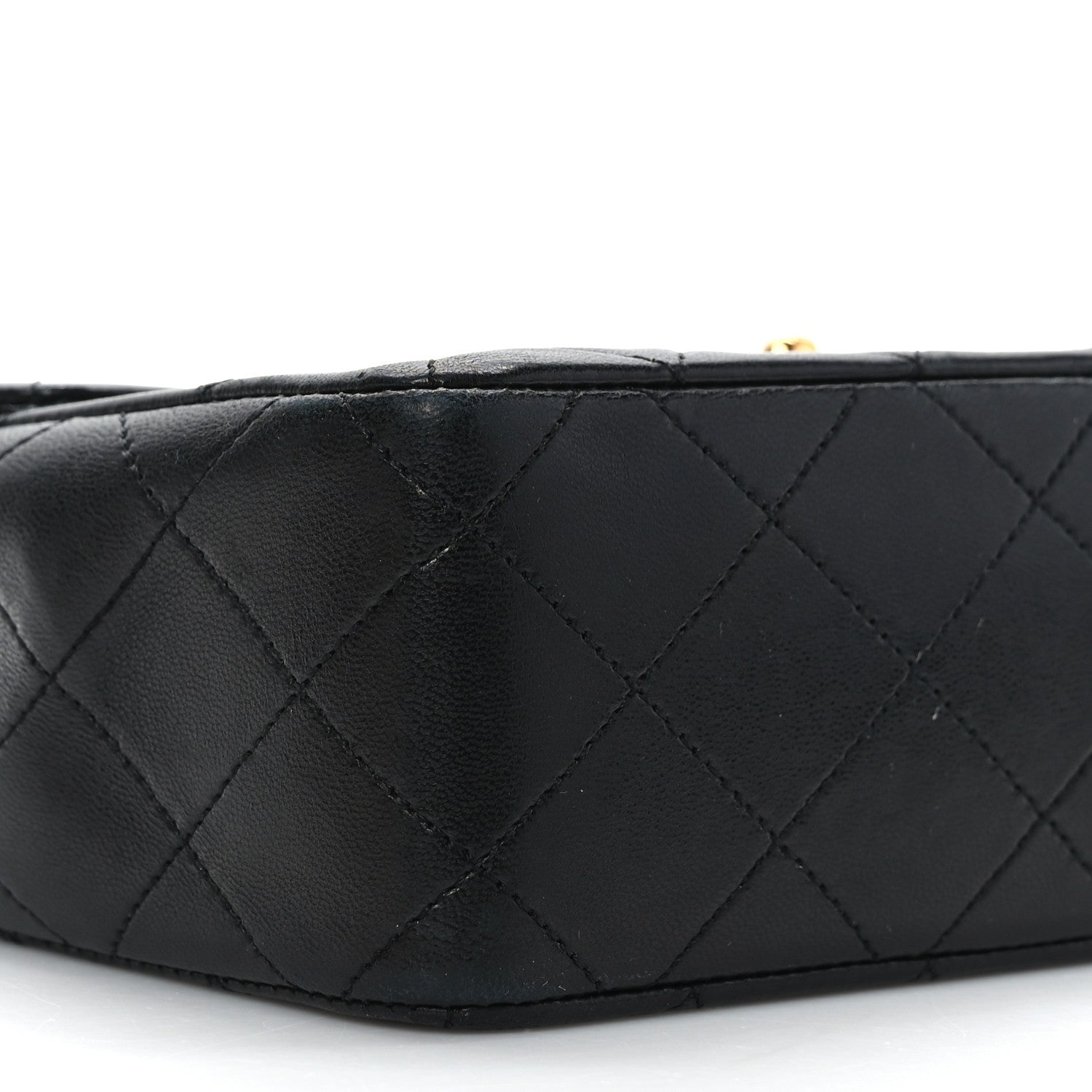 Chanel Lambskin Quilted Mini Square Flap Bag Black 9 of 9