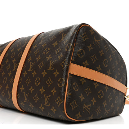 Louis Vuitton Monogram Patches Keepall Bandouliere 50 8 of 8