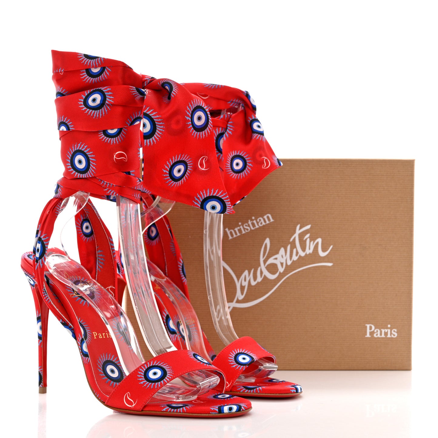 Crepe Satin Greekaba Du Desert 1000 Sandal 41 Red
