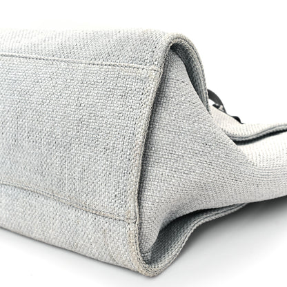 Chanel Canvas Deauville Large Tote Grey 10 of 15