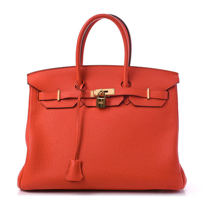 Hermes Togo Birkin 35 Capucine 1 of 14