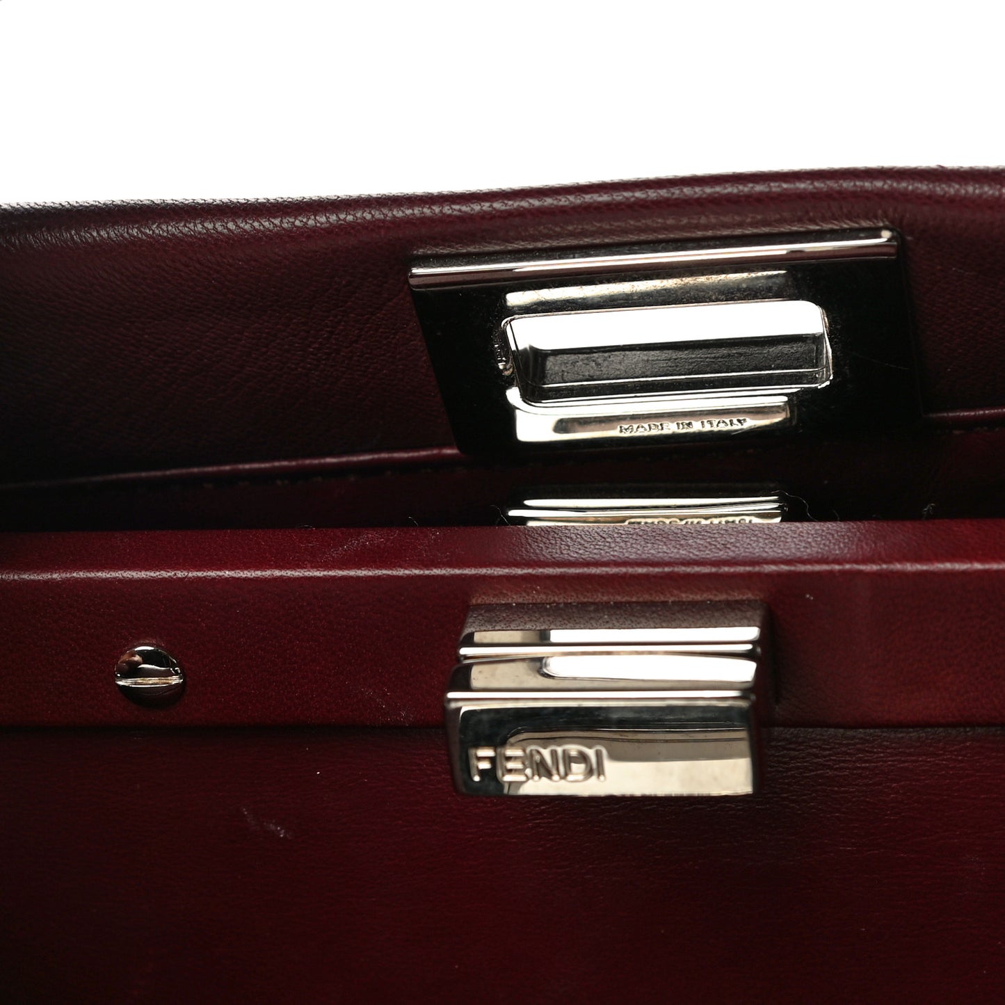 Nappa Mini Peekaboo Iconic Satchel Bordeaux