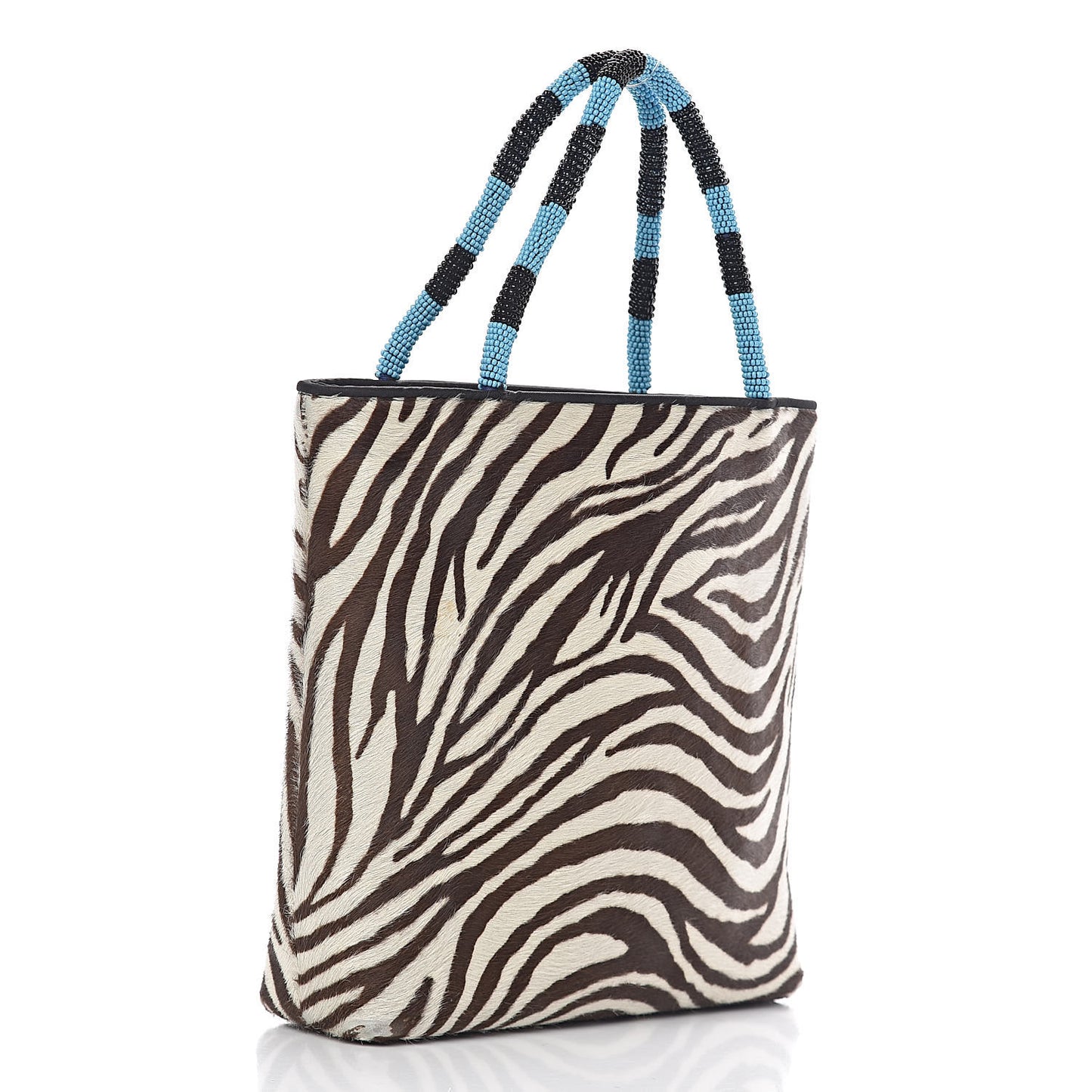 Pony Hair Zebra Print Bag