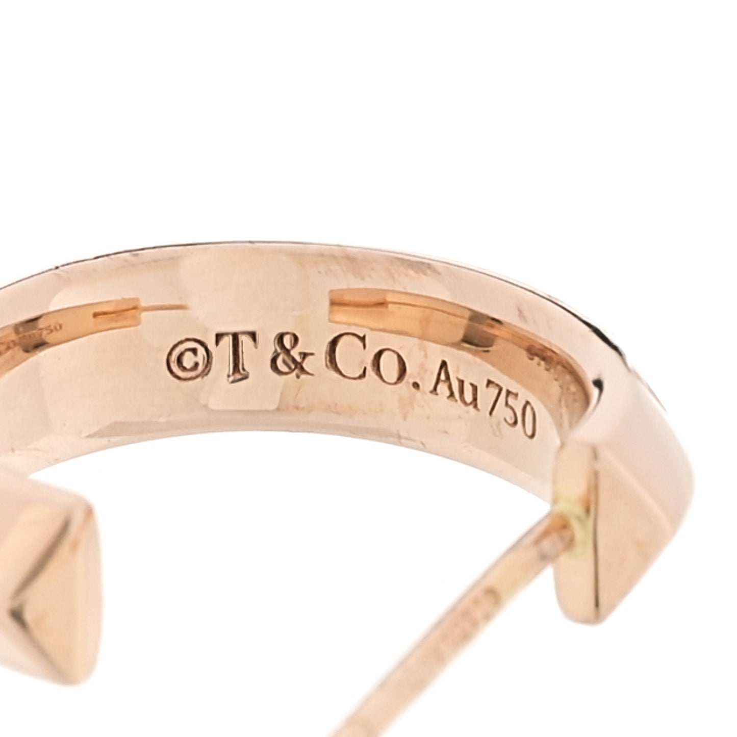 18K Rose Gold Small Atlas X Hoop Earrings