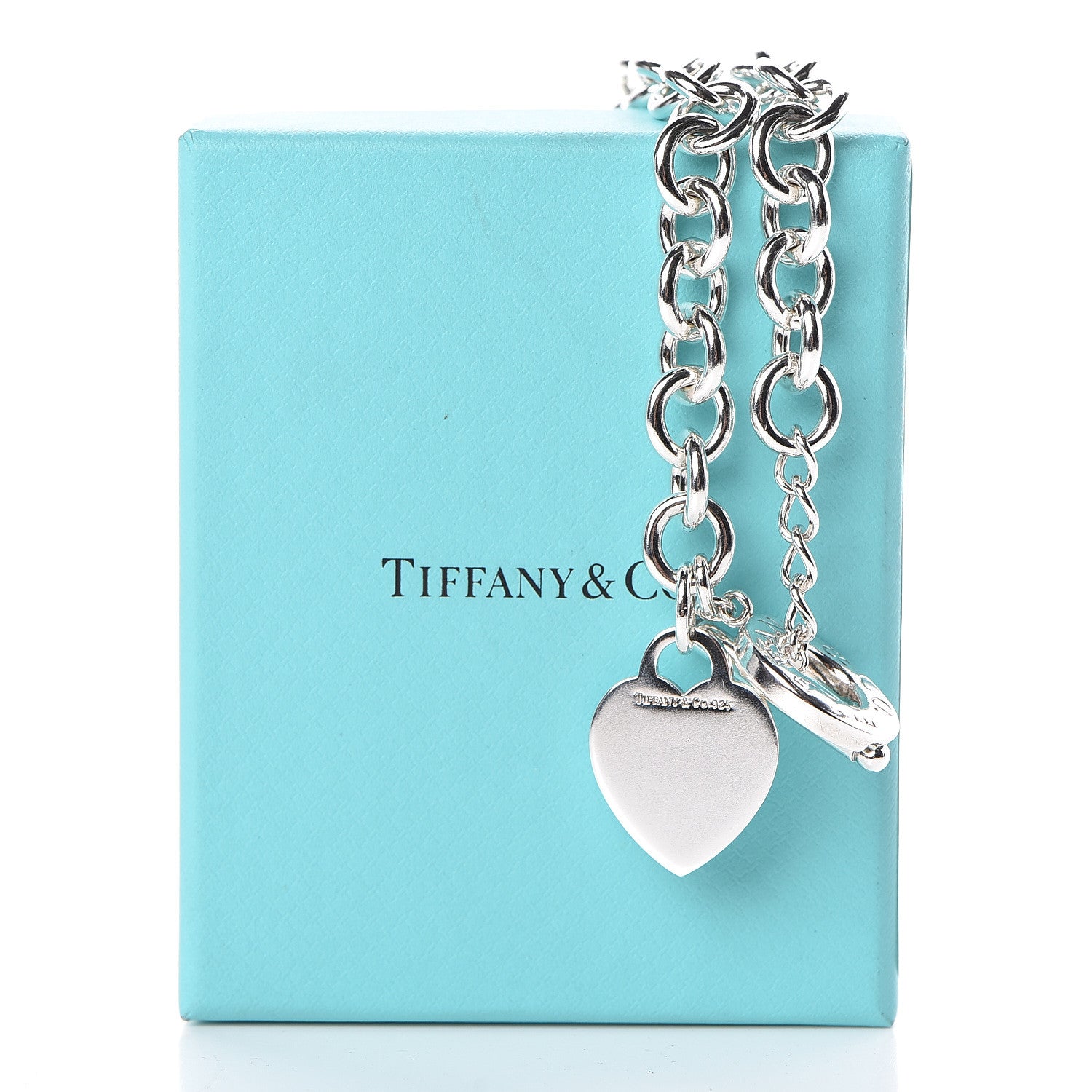 Tiffany Sterling Silver Heart Tag Toggle Necklace 6 of 6