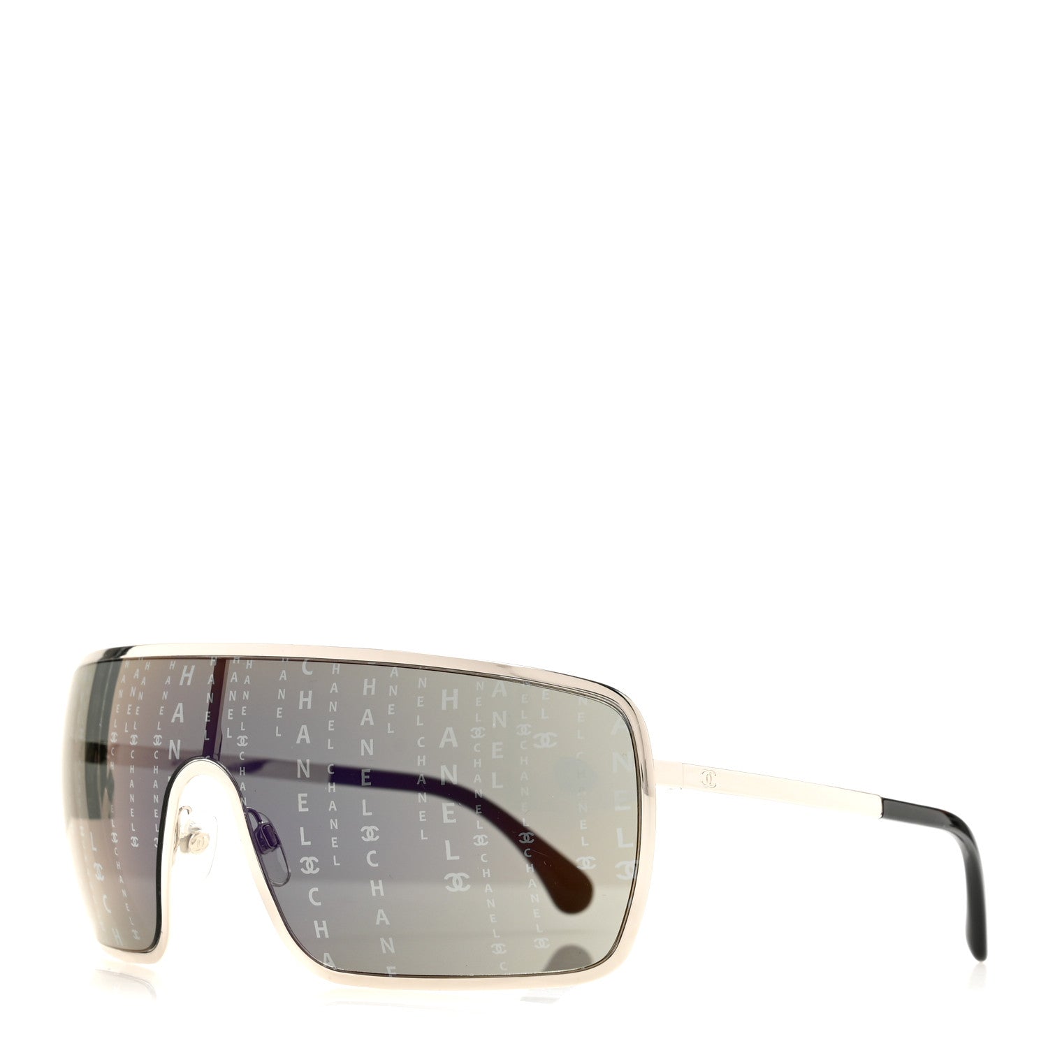 Chanel Metal Shield Runway Sunglasses 71213 Black 1 of 8