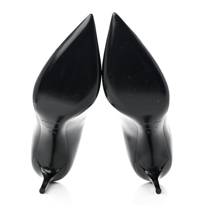 Saint Laurent Patent Calfskin Zoe 85 Pumps 37.5 Black 5 of 9